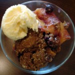 Peach and Blueberry Crisp