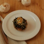 Mushrooms - stuffed with spinach