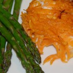 Sweet potato crusted fish