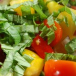 Creating Basil Chiffonade for a garnish - ascrumptiouslife.com