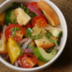 A great summer side - Rustic Panzanella (Bread Salad) from ascrumptiouslife.com