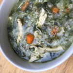 Chicken, Rice and Spinach Soup from ascrumptiouslife.com