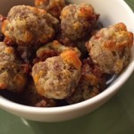 Sausage balls with cream cheese